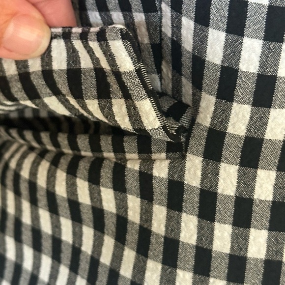 Maison D’Amelie | Black & White Gingham One Button Blazer, Size XS - Picture 5 of 10